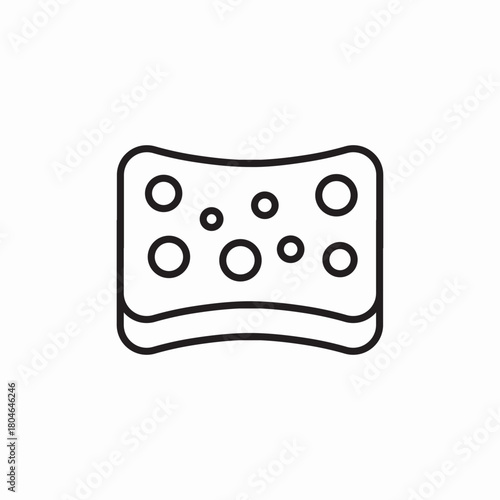 sponge clean icon sign vector