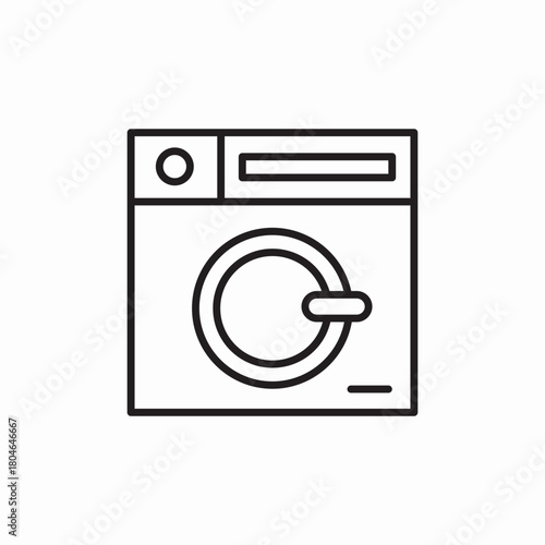 washing machine icon sign vector