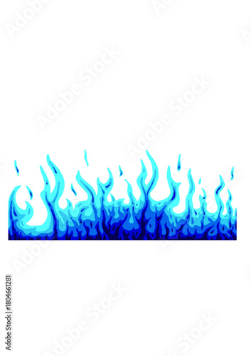 The heat of blue fire