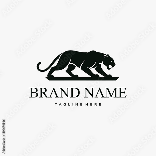 Powerful Black Panther Logo Design for Brand Identity.
