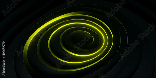 Abstract blue fractal spiral texture with futuristic digital swirl and light pattern creating a sense of motion and energy for a space backdrop illustration