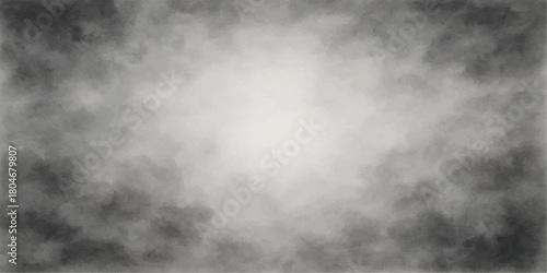 Abstract dark sky cloud texture over old black and white paper background