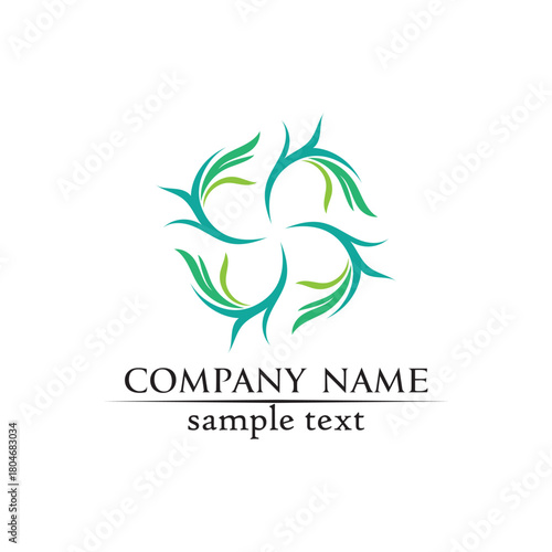 Waves beach logo and symbols template icons app