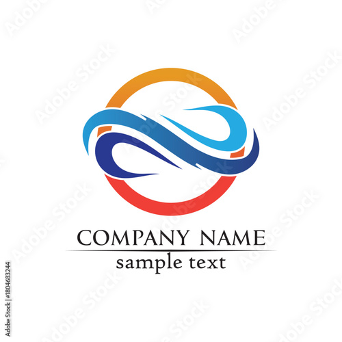 Waves beach logo and symbols template icons app