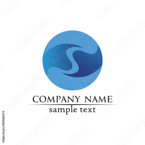 Waves beach logo and symbols template icons app