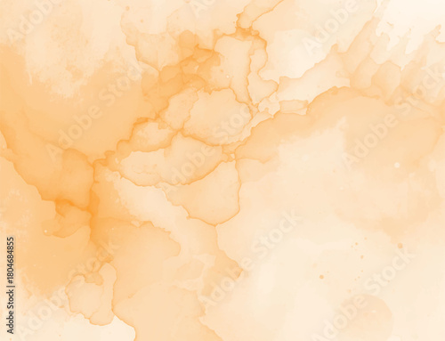 Watercolor orange background with abstract stains and splashes, creating a warm and inviting texture, perfect for adding a touch of autumn to your designs