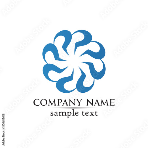 Waves beach logo and symbols template icons app