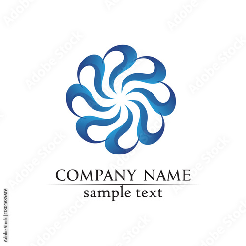 Waves beach logo and symbols template icons app