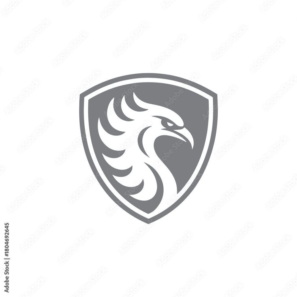 Naklejka premium Strong Eagle Logo Template