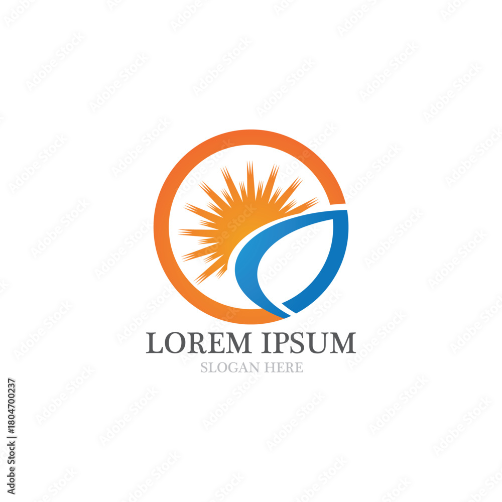 Obraz premium Sun Vector illustration Icon