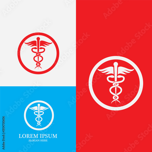 medical snake icon vector illustration