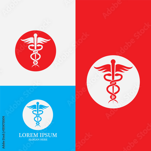 medical snake icon vector illustration