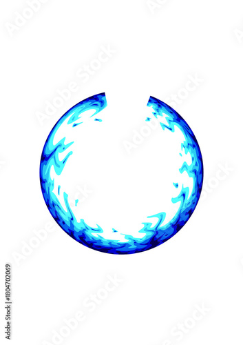 blue fire circle