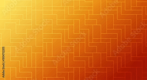 Abstract Geometric Orange and Yellow Gradient Seamless Pattern Background