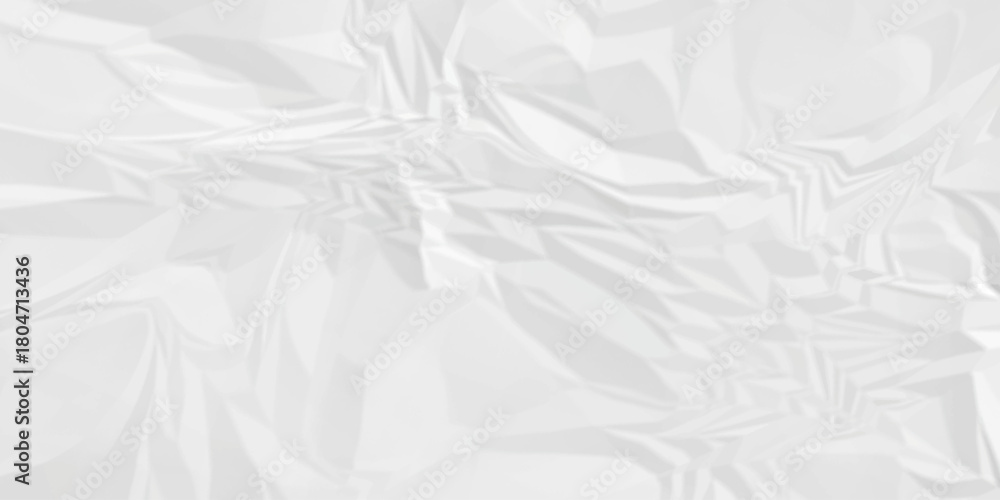 Obraz premium White paper rough obsolete wrinkle cardboard crumpled satin fabric ripped cloth decoration background
