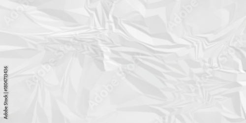 White paper rough obsolete wrinkle cardboard crumpled satin fabric ripped cloth decoration background	
