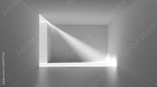 Wallpaper Mural Minimalist Interior Space with Natural Light Streaming Through Abstract Geometric Architecture in a Modern Aesthetic Setting Torontodigital.ca