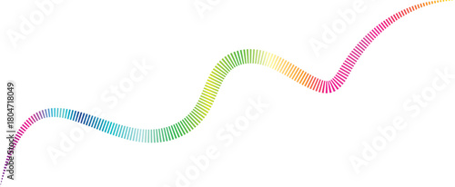 Abstract pastel gradient wave representing smooth fluid motion flow
