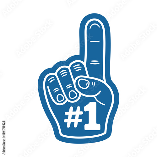 Foam Hand Icon – American Football Celebration Vector