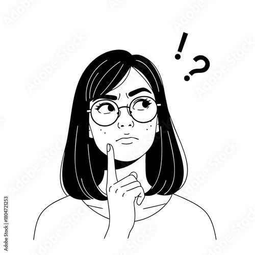 Reflecting on challenges and seeking solutions a thoughtful woman in deep contemplation