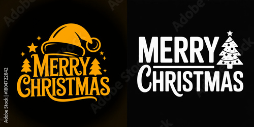 Creative Christmas designs showcasing festive elements and messages