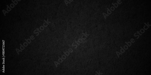 Dark black old wall paper grunge background. black blackboard and chalkboard texture. Dark black concrete wall texture element vintage grunge charcoal paint rough, distress backdrop background.	