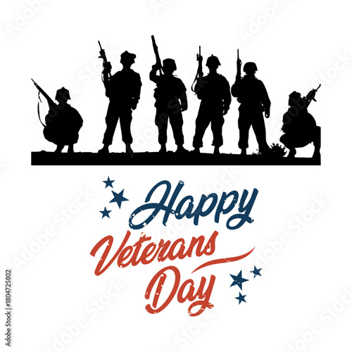 Veterans Day Thank You message on American flag, tribute to military service and patriotism.