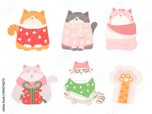cute cats christmas crew spreading holiday warmth and festive cheer