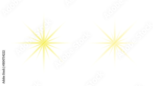 Vector of light with sun glare. Sun rays and glare . Golden flash and glare