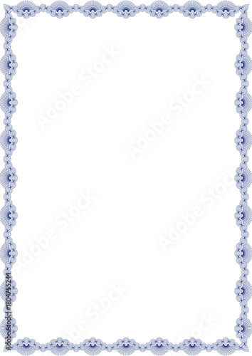 blue frame with snowflakes