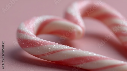 Candy cane heart exudes whimsical enchantment, perfect for Joyous Noel festivities and Sweetest Day embraces, sugar-dusted dreams