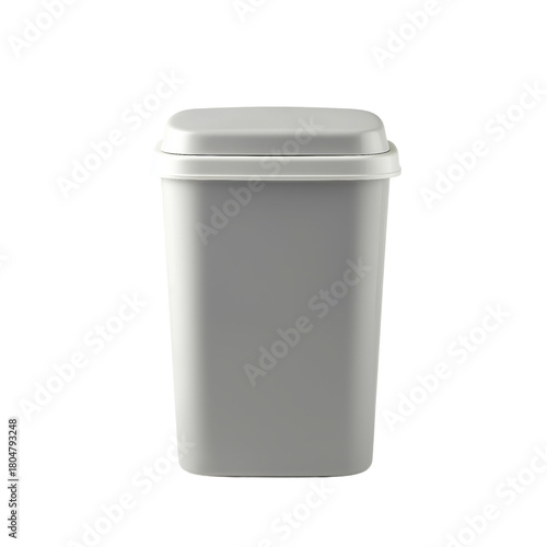 Wallpaper Mural Gray plastic trash can simple shape isolated on a transparent background Torontodigital.ca