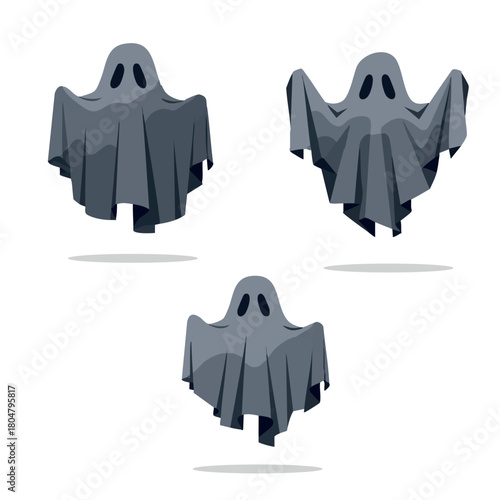 trios of gray ghosts