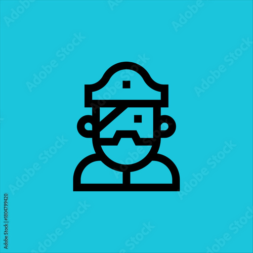 Captain new icon illustration