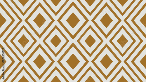 Seamless geometric pattern with brown diamonds isolated on