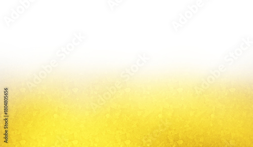 Golden glitter background with bokeh lights and white gradient copy space. Luxury sparkling texture for holiday greeting cards and celebratory design