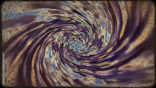 Wallpaper Mural Swirling Color Abstract Shapes Forming Visual Texture Animation Torontodigital.ca