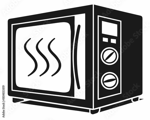 vector illustration of an electric stove