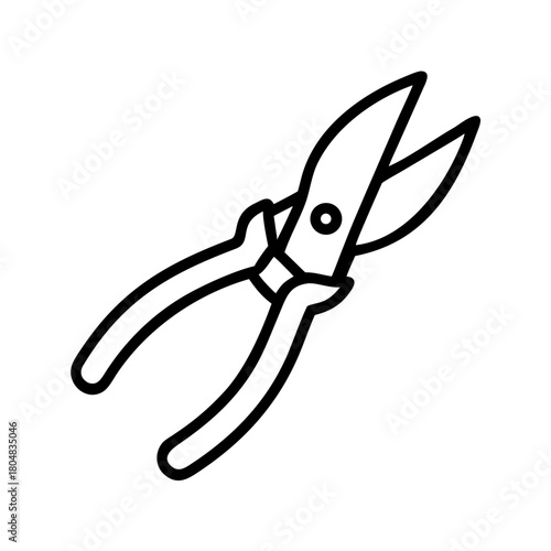 Thread snips icon for sewing and crafting projects