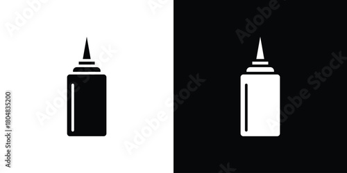Sauce icons. Black flat icon pack isolated on white background.