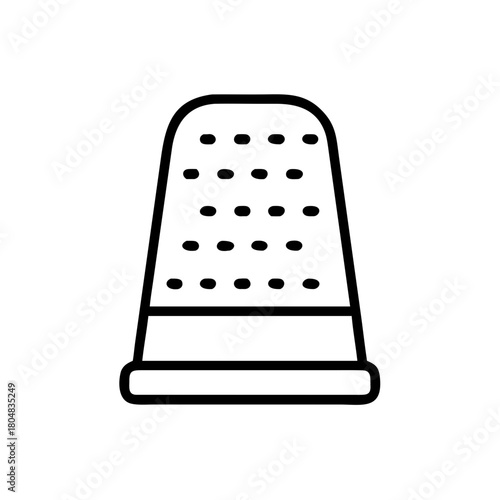 Thimble icon for sewing and crafting projects