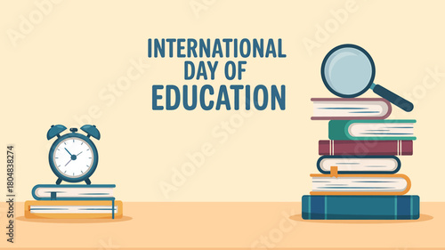 International day of education celebration concept vector design