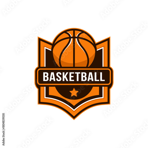 basketball logo badge template
