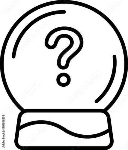 Future Prediction Fortune Crystal Ball Icon