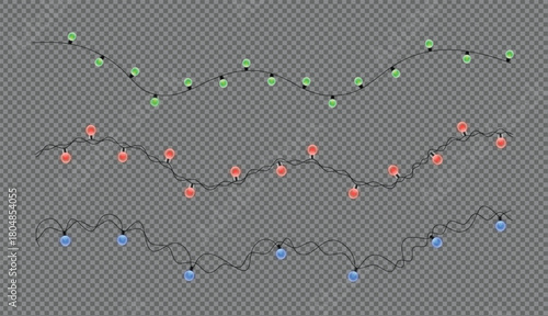 Christmas light decoration strands