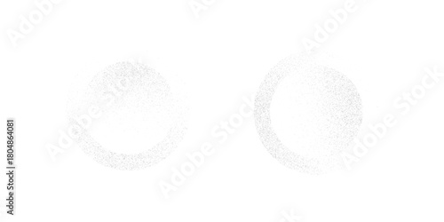 Dotwork 3D Spheres vector background. Sand grain effect. Black noise stipple dots. Abstract noise dotwork balls. Black dots grunge round elements. Stipple circles
