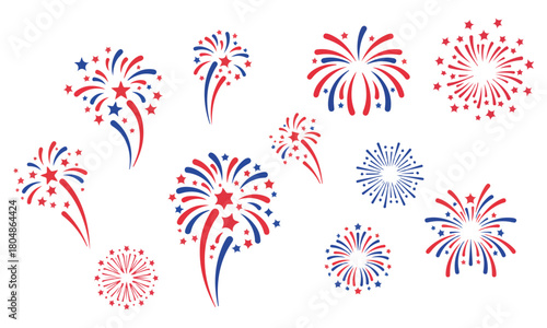 Red, White, and Blue Fireworks: Designs, Themes, and Celebration Inspiration for US National Holidays, Memorials, and Patriotic Events