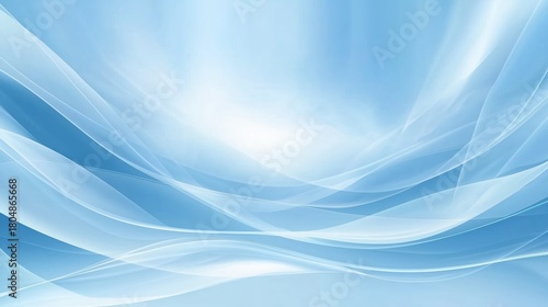 Abstract Blue Wave Background
