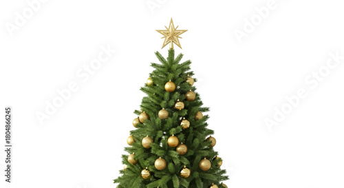 christmas tree isolated on white background