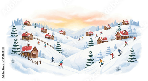 Whimsical hand drawn whisk illustration with a playful organic feel perfect for culinary themes